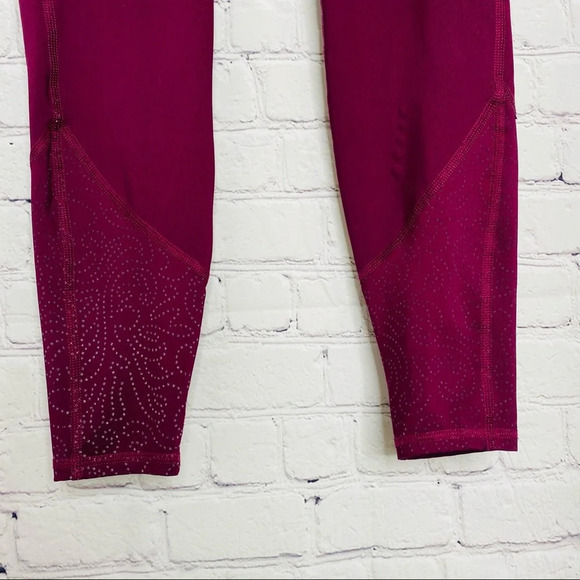 Old Navy Active Maroon Go Dry Full Length Compression Leggings Women’s Small - Picture 4 of 12